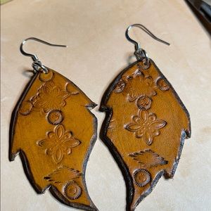 Handcrafted Leather Earrings